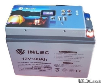 Bateria inlec 12v 100ah con regulado integrado
