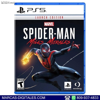 Spider man miles morales launch edition juego para playstation 5 ps5