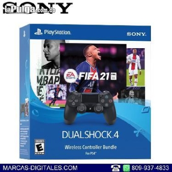 Sony dualshock 4 control color negro para playstation 4 ps4 combo fifa