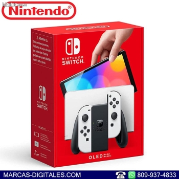 Nintendo switch oled set color blanco consola de videojuegos portatil