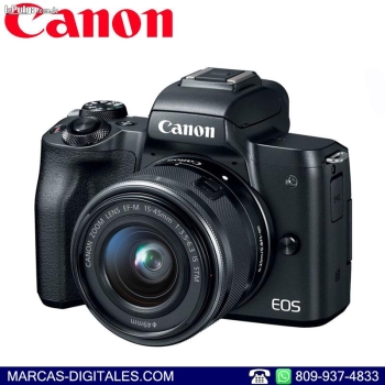 Canon eos m50 mark ii con lente 15 a 45mm stm is camara mirrorless