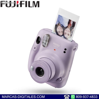 Fujifilm instax mini 11 color violeta camara y 10 fotos instantaneas