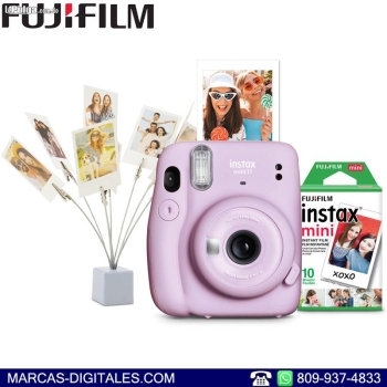 Fujifilm instax mini 11 combo violeta camara de fotos instantaneas