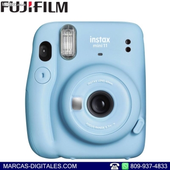 Fujifilm instax mini 11 color azul camara de fotos instantaneas