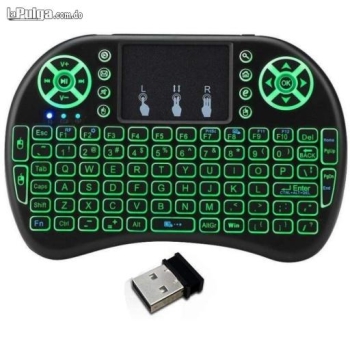 Mini teclado inalambrico touchpad mouse smart tv box