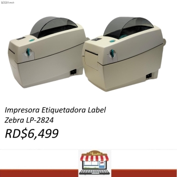 Impresora etiquetadora label zebra lp-2824 termica codigo de barras