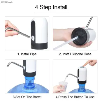 Dispensador de agua recargable extrae agua del botellon de manera aut