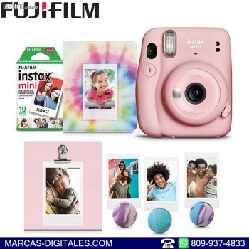 Fujifilm instax mini 11 combo rosado camara de foto instantanea