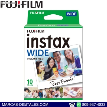 Fujifilm instax wide film caja paquete de 1 cartucho de 10 tomas