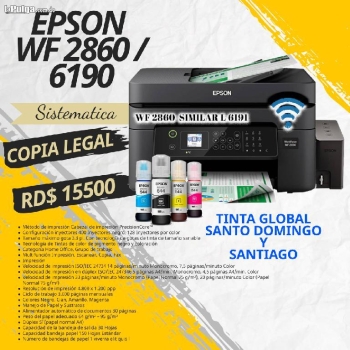 Impresora epson wf 2860 copia legal similar l 6190