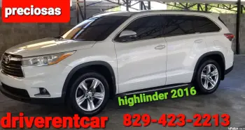 En alquiler toyota highlander 2016  drive rent a car santiago rep. dom