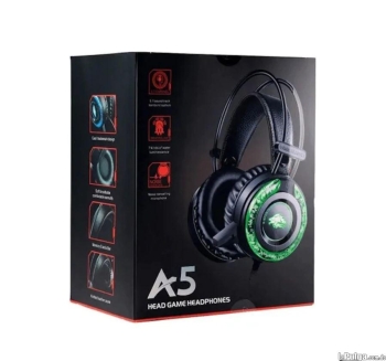 Audifono gamer tipo headset a5