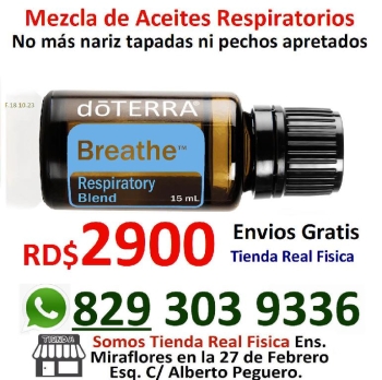 Breathe aceite doterra para respirar mejor narices tupidas r