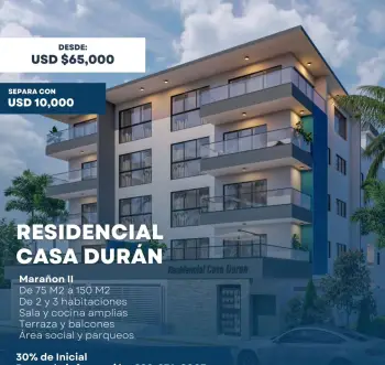 Venta de apartamentos proyecto residencial casa duran