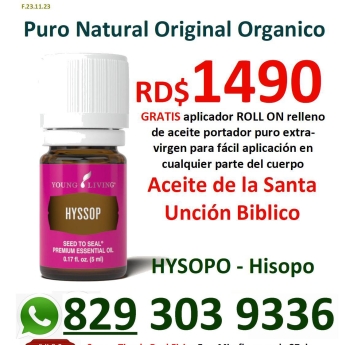 Aceite esencial puro de hysopo hyssop hisopo hissopo