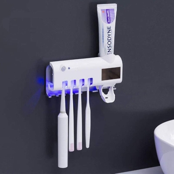 Dispensador de pasta de dientes esterilizador y soporte