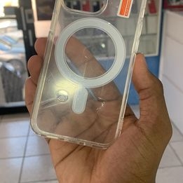 Clear case magnetic para iphone