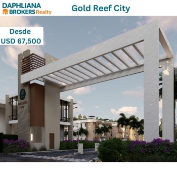 Gold reef city proyecto de aptos  3 plantas en bavaro