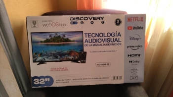 Televisor android marca discovery de 32