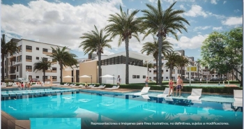 Green residences. apartamentos con piscina en el proyecto