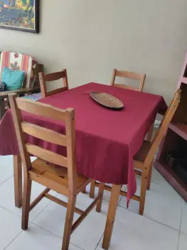 Juego de comedor 4 sillas