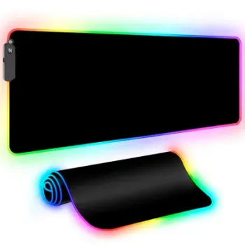 Mousepad gamer xl rgb 800 x 300 x 4 mm speed edition 7 modos rgb