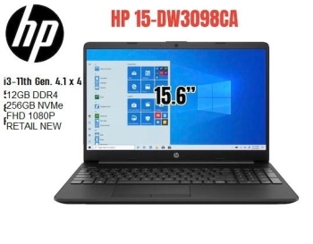 Laptop hp noteboook 15.6 i3 11th gen iris g4 12gb ddr4 256gb ssd nueva
