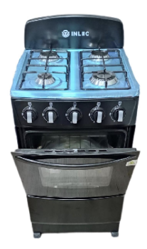 Estufa de 4 hornillas con horno 20” en acero inoxidable cocina