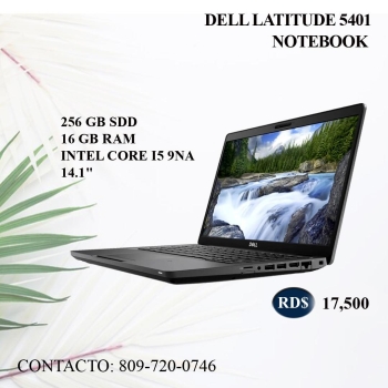 Dell latitude 5401 notebook 14-in webcam intel core i5 9na gen.