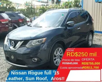 Nissan rouge verde 2015 americano recien importado