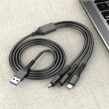 Cable adaptador 3 en 1 usb a tipo c iphone y v8 sjx-28