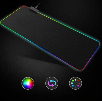 Pad mouse gaming rgb retroiluminacion led en 12 colores