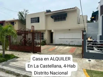 Casa en alquiler en la castellana 4-hab 3-baños patio con piscina dist