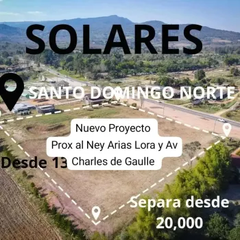 Proyecto nuevo de solares! prox al ney arias lora y av c de gaulle des