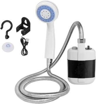 Ducha de mano portatil recargable con bomba electrica