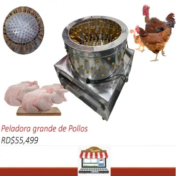 Peladora de pollos industrial desplumadora de aves pato ganso