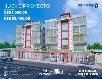 Nuevo proyecto de apartamentos por el bravo en san cristÓbal