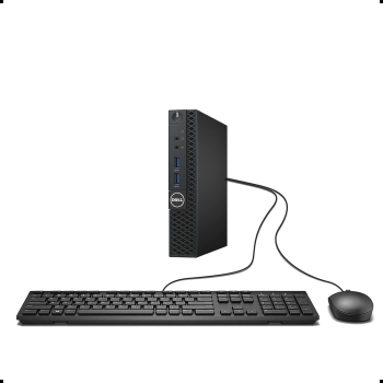 Cpu dell optiplex 3060 core i3-8th 8gb 128gb teclado y mouse en caja