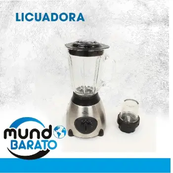 Licuadora eléctrica mezclador batidora 8 cuchillas acero inoxidable