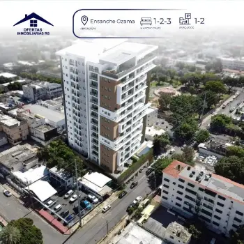 Torre de apartamentos de 1 y 2 habitaciones en el ens. ozama para inve