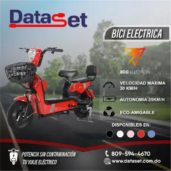 Moto electrica roja