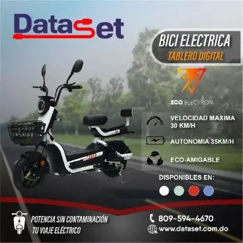 Moto electrica blanca