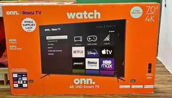 Onn smart tv 70 pulgadas roku