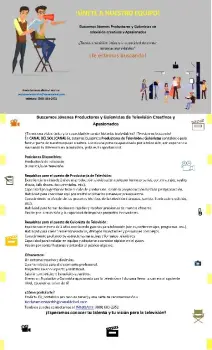 Buscamos jóvenes productores y guionistas de televisión creativos y ap