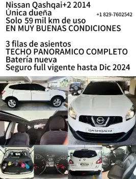 Nissan qashqai2 2014 Única dueña  solo 56 mil km de uso  en muy buenas