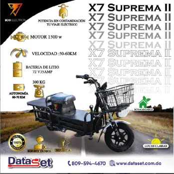 Moto eléctrica x7 suprema ii