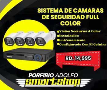 Cámaras hd full color 24/7 con sensores de movimientos