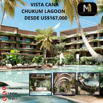 Vendo apartamento chukum lagoon vista cana/punta cana