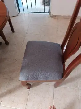 Juego de comedor 4 silla caoba