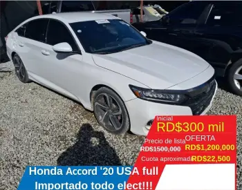 Honda accord blanco 2020 americano recien importado